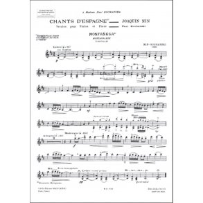 Chants D'Espagne Violon-Piano